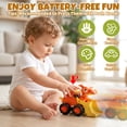 thumbnail image 4 of Toys for 1 2 3 Year Old Boy Girl, Construction Vehicle Dinosaur Toy Cars For Toddlers, Press And Go Toy Cars, Pull Back Cars Baby Toys, 4 of 10