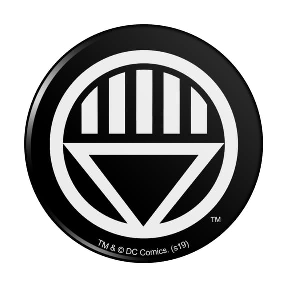 Green Lantern Blackest Night Black Lantern Logo Pinback Button Pin
