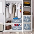 thumbnail image 6 of Foldable Fabric Storage Bin Home Cubes Clothing Organizer Bins Large Collapsible Box Basket for Home Organizer Blue Plaid Pattern, 6 of 7