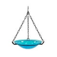 thumbnail image 1 of Achla Designs 12 In Crackle Glass Bowl and Birdbath Yard Decoration, Teal, 1 of 1