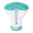 thumbnail image 1 of 5 Inch Floating Pool Spa Chlorine Tablet Dispenser Floater with 120° F Built-in Thermometer, 1 of 8