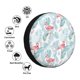 thumbnail image 4 of Fotbe Tropical Flamingo Funda de Llanta de Repuesto con Estampado, Engrosada, Ajuste Universal para Jeep, Remolque, RV, SUV, Camión-15 inch, 4 of 6