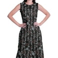 thumbnail image 2 of Moomaya Printed Womens Sleeveless Peter Pan Collar Kurta Pant Set,2 Piece Ethnic Set, 2 of 6