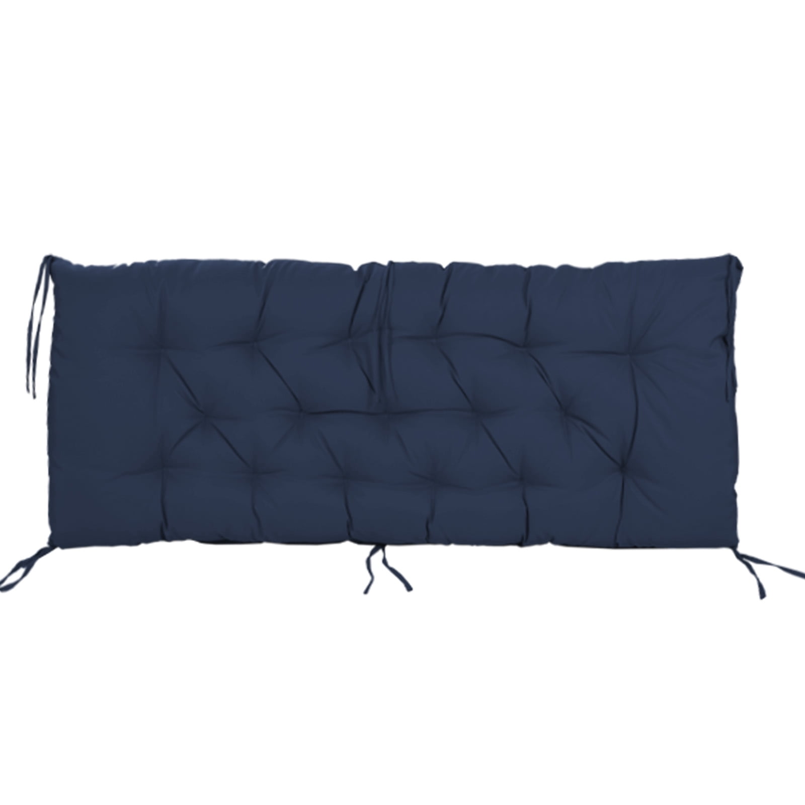 60in Outdoor Swing Cushions, Waterproof 4" Thick Porch Swing Cushion Replacement with Backrest and Ties, Comfortable 2-3 Seat Pation Swing Pad for Backyard, Garden, Lawn, Outdoor Furniture