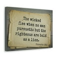 thumbnail image 2 of Scripture Walls Proverbs 28:1  Righteous Are Bold Bible Verse Canvas Christian Wall Art Bible Verse Print Ready To Hang Unframed, 2 of 18