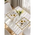 thumbnail image 5 of Sunflowers Placemats Set of 4, Vintage Bee You Are My Sunshine Retro Placemats for Dining Table, Place Mats for Kitchen Tabletop, Waterproof Wipeable Dining Table Mats Set, 5 of 9