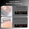thumbnail image 5 of Winzo 23" Compact Smart Toilet with Bidet Seat Built-in For Small Bathroom, Auto Flush, LED Night Light,Heated Bidet with Warm Air Drying (White with White panel), 5 of 6
