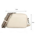 thumbnail image 2 of Bolsos Bandolera Clásico DQrwqpou Sólido PU Pequeño Bolso Mensajero Beige, 2 of 9