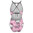 thumbnail image 5 of Hello Kitty Women's One Piece Swimsuit High Neck Tummy Control Swimwear Bathing Suit, 5 of 7