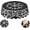 Black3, variant on Brick Road Gold Yellow Waterproof Picnic Patio Party Round Table Cloth Cover Decorations Fabric 60 Inch Circular Tablecloth for 20-47 Inch Home Dining Room Kitchen Decor