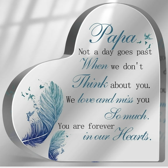 Sympathy Memorial Gifts for Loss of Grandpa, Loss of Grandpa Sympathy Gifts, Bereavement Condolences Grief Gifts, Remembrance Plaque for Loss Papa