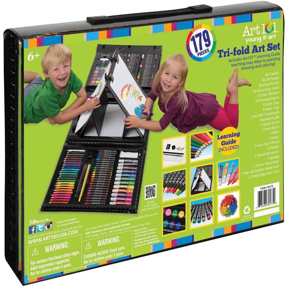 Art 101 Junior Artist Set, 179Piece Art Set