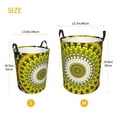 thumbnail image 5 of Fotbe Laundry Hamper With Durable Leather Laundry Basket Yellow Mandala Thickened Waterproof Round Collapsible Laundry Hamper, Dirty Clothes Laundry Basket, 5 of 8