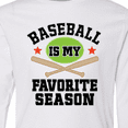 thumbnail image 4 of Inktastic Baseball Is My Favorite Season Long Sleeve Youth T-Shirt, 4 of 5