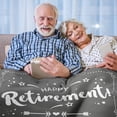 thumbnail image 2 of Retirement Gifts for Women Men 2024 Retirement Gift for Women Coworker Leaving Gifts for Women Funny Retirement Gifts for Women Happy Retired Gifts for Women Friends Throw Blanket 60"*80" Red, 2 of 5