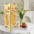 thumbnail image 4 of Jamjam Wood Pineapple Lamp-Pineapple Night Light Projection For Living Room, Vintage Pineapple Lantern Bedside, Pineapple Mood Lighting Projection For Home Decor, Side Light Fixture Lamp, 4 of 6