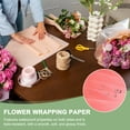 thumbnail image 4 of Uxcell Flower Gift Wrapping Paper, Waterproof Bouquet Wrap for Wedding DIY Craft Red, 4 of 7