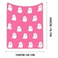 thumbnail image 2 of Birdeem Hallowen Ghost Extended Cover Blanket Scary Ghost Flannel Blanket, 2 of 9