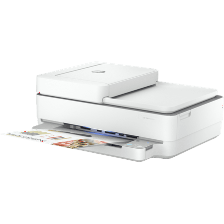 HP - ENVY 6455e Wireless All-In-One Inkjet Printer with 3 months of Instant Ink Included with HP+ - White