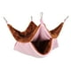thumbnail image 2 of Hamaca colgante de doble capa para animales pequeños, jaula cálida, cama colgante para mascotas Rosado, 2 of 9
