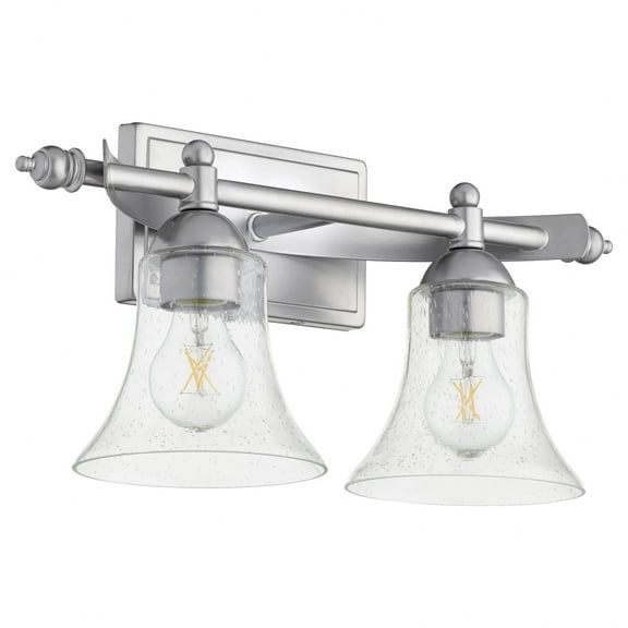 Quorum Lighting Aspen 2-Light Classic Nickel Wall Sconce