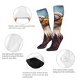 thumbnail image 4 of Bingfone Compression Socks for Women and Men Long Socks for Running Athletic Cycling Nurse-Bald Eagle Pilot, 4 of 8