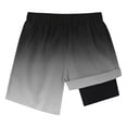 thumbnail image 5 of ITSAME Boys Swim Trunks, Elastic Waist with Lining Quick-Dry Summer Casual Beach Swim Shorts Gray 9-10T, 5 of 6