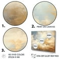 thumbnail image 3 of Designart "Taupe Golden Simplistic Clouds V" Clouds Floater Framed Wall Decor, 3 of 5