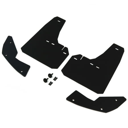 Red Hound Auto Compatible with Cadillac SRX 2010-2016 Mud Flaps Guards Splash Custom Fit Includes Hardware Rear 2 Piece Left and Right Set