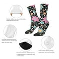 thumbnail image 6 of Boho Floral Stockings Bohemian Style Hippie Graphic Retro Socks Winter Non Skid Socks Wome, 6 of 7