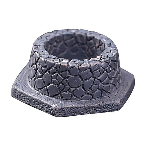 Halloween Mini Resin Ring Decor, Spooky Stone - Cracked Texture Ornament, Table Decor for Tiered Tray, Candle Holder Base, Party Props, Indoor Halloween Home Decor