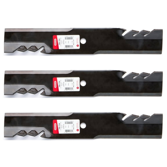 3PK Oregon 396-704 G6 Gator Blades for 52" Dixie Chopper 30227-52T, 30227-52X