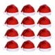 thumbnail image 1 of 12 piezas de gorro de Papá Noel para fiestas navideñas para adultos, unisex, cómodos, para Navidad, Año Nuevo, suministros festivos para fiestas, color rojo, 1 of 12