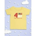 thumbnail image 3 of 4Th July Stripes Flag T-Shirt Infant -Image by Shutterstock,  6 Months, 3 of 4
