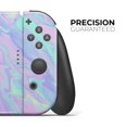 thumbnail image 3 of Design Skinz - Compatible with Nintendo Switch Console + Joy‑Con - Skin Decal Scratch-Resistant Removable Vinyl Wrap Cover - Iridescent Dahlia v1, 3 of 5