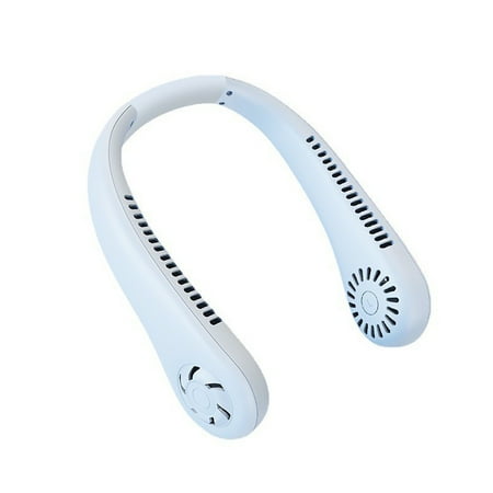 

Portable Neck Fan Hands Free Bladeless Neck Fan 360° Cooling Hanging Fan USB Rechargeable Personal Neck Fan Headphone Design Neck Air Conditioner with 3 Wind Speed for Outdoor Indoor
