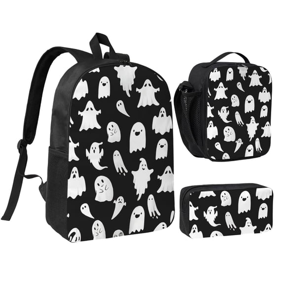 Phantom Backpack Set 3pc ,Backpack with Lunch Bag and Bag 17 Inch