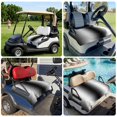 thumbnail image 6 of Golf Cart Seat Covers for 2 Seater,Black White Microfiber Cart Seat Towel Blanket,Gradient Gray Monochrome Minimalist Stripe Absorbent Breathable NonSlip Bench Seats Protector for Golf Course 51"x31", 6 of 9