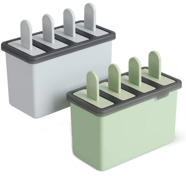 Popsicle Molds Sets 8 Reusable Ice Cream Mould Ice Lolly Mould with Durable Popsicles