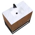 thumbnail image 7 of Bemma V-Tr36sfm-S-1 Terra 36" Free Standing Single Basin Vanity Set - Walnut / Carrara, 7 of 7
