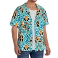 thumbnail image 2 of Pofeuu Lovely Sea Otters Print Mens Casual Short Sleeve Shirts Beach Summer Spread Collar Pocket Tops Men's Casual Short-sleeved Shirt-XX-Large, 2 of 5