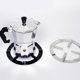 thumbnail image 3 of Soporte de estufa de olla moka Soporte para cafetera Soporte de estufa de gas Rejilla de quemador de anillo Rejilla de cocina de gas (plateado), 3 of 5