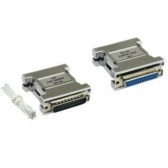 Kentek DB25 25 Pin Molded Jumper Box Adapter Connetor Pin Wires Male to Female M/F