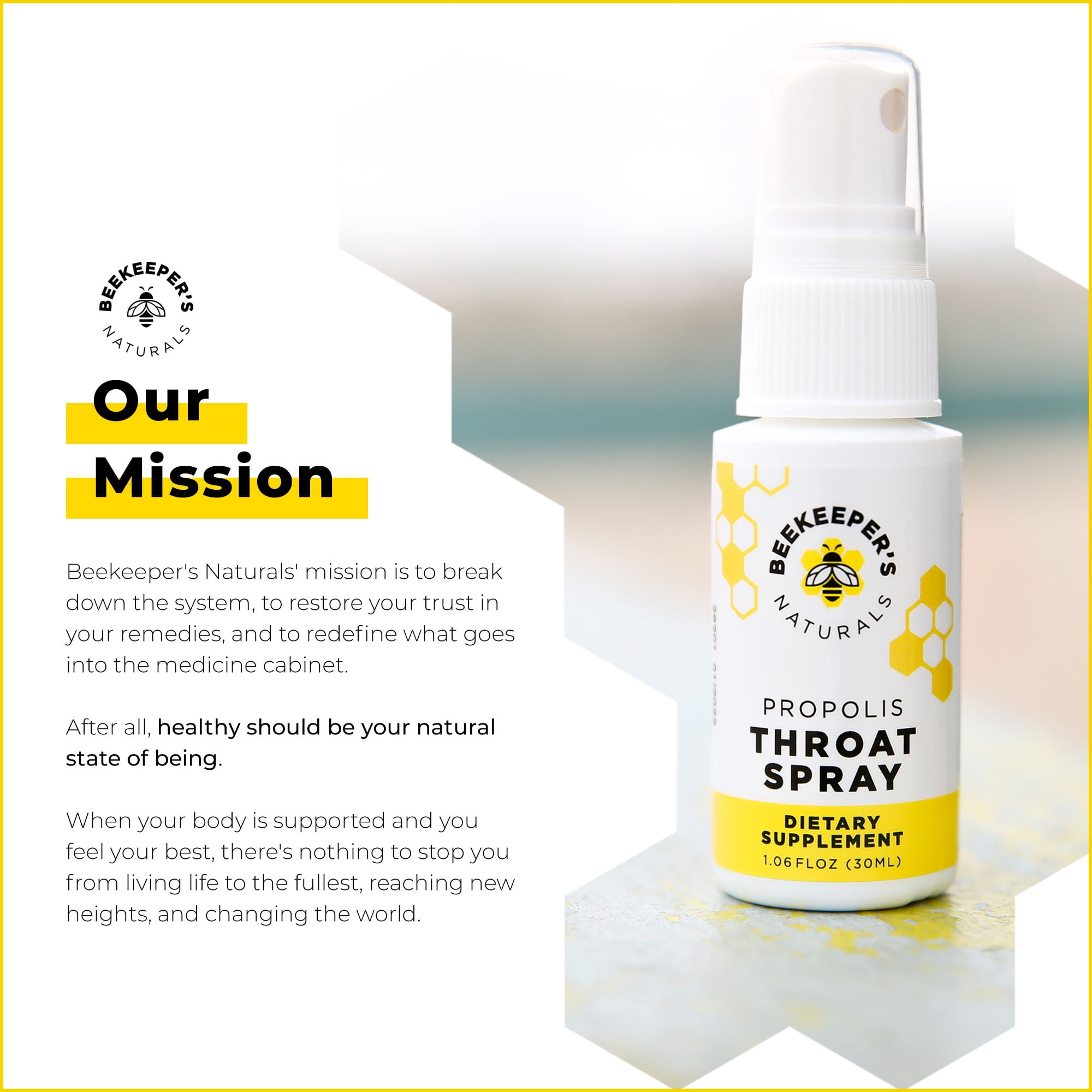 Beekeepers Naturals Propolis Throat Spray - Truly Heroic