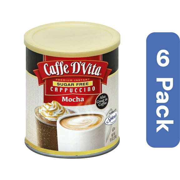 Caffe D' Vita Cappuccino French Vanilla Mocha 8.5 oz (Pack Of 6)