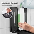 thumbnail image 4 of Dispensador de champú y acondicionador montado en la pared con capacidad de 1200 ml, 4 of 6