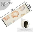 thumbnail image 5 of Yayeee Runner Rug for Bedroom 2'x6' Machine Washable Hallway Non Slip Mat, Beige Seashell, 5 of 8