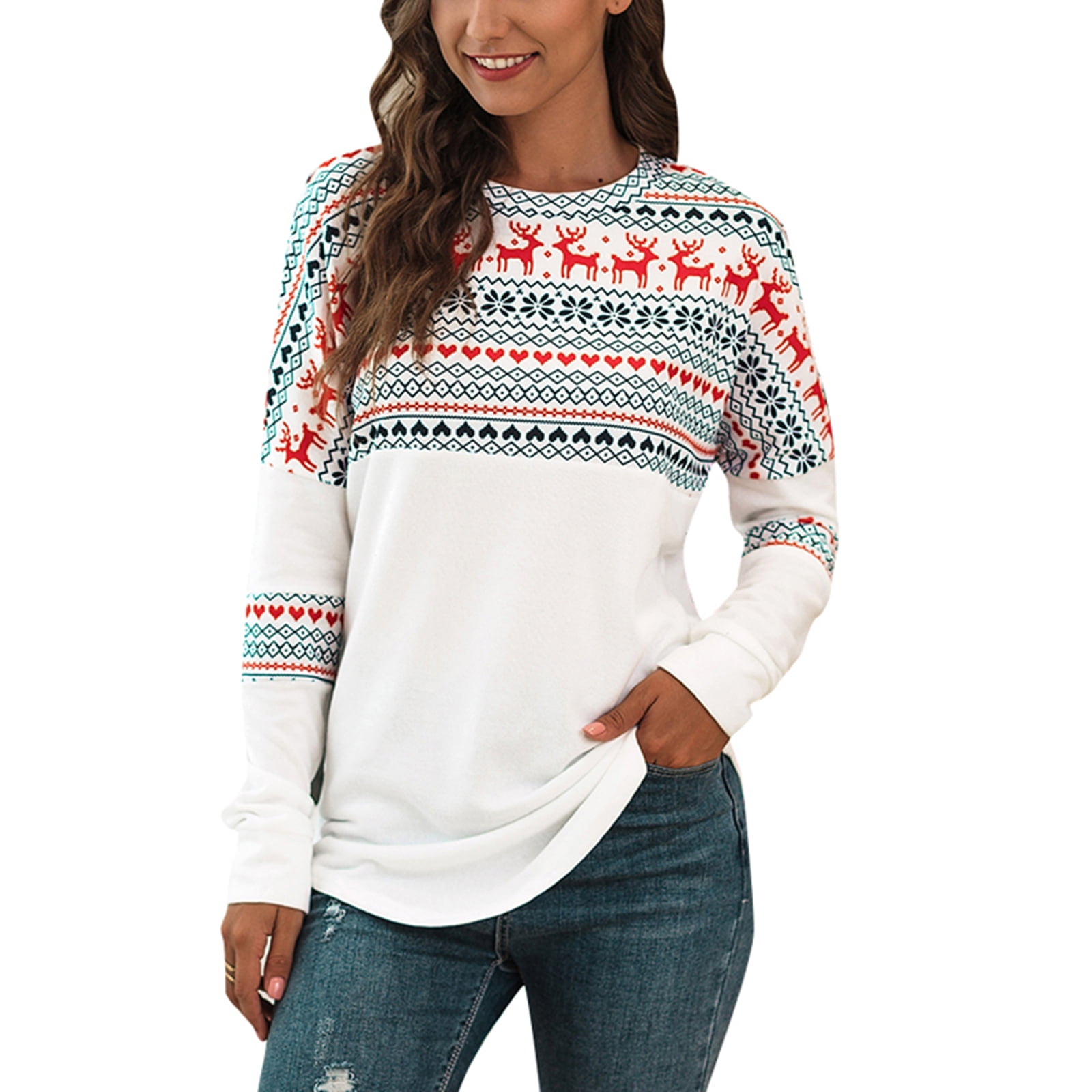 Luiryare - Women Christmas Print T 