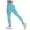 Sky Blue, variant on OSOLU Women's Solid Color Push Up Sports Fitness Running High-waist Yoga Pants Workout Stretchy Running Tummy Control Joggers Bottoms Hot Pink L