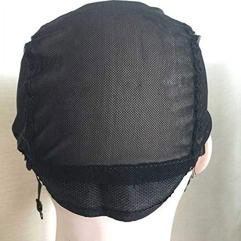 Wig Net Caps For Making Wigs And Hair Weaving Stretch Adjustable Wig Black  Dome Cap For Hair Net - Buy Wig Net Caps For Making Wigs And Hair Weaving  Stretch Adjustable Wig